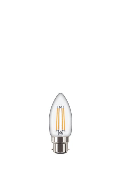 Ampoule LED B22 Flamme - Filament - Blanc chaud - 2700K - 40W