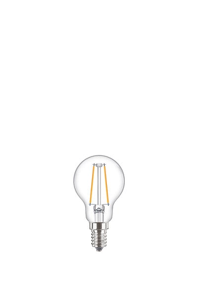 Ampoule E14 Sphérique - Filament - Blanc chaud - Lot de 2 - 25W