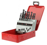 Coffret 19  forets métaux - DIAGER  - HSS standard angle 118°  Diam.1 à 10 mm par 0,5 mm