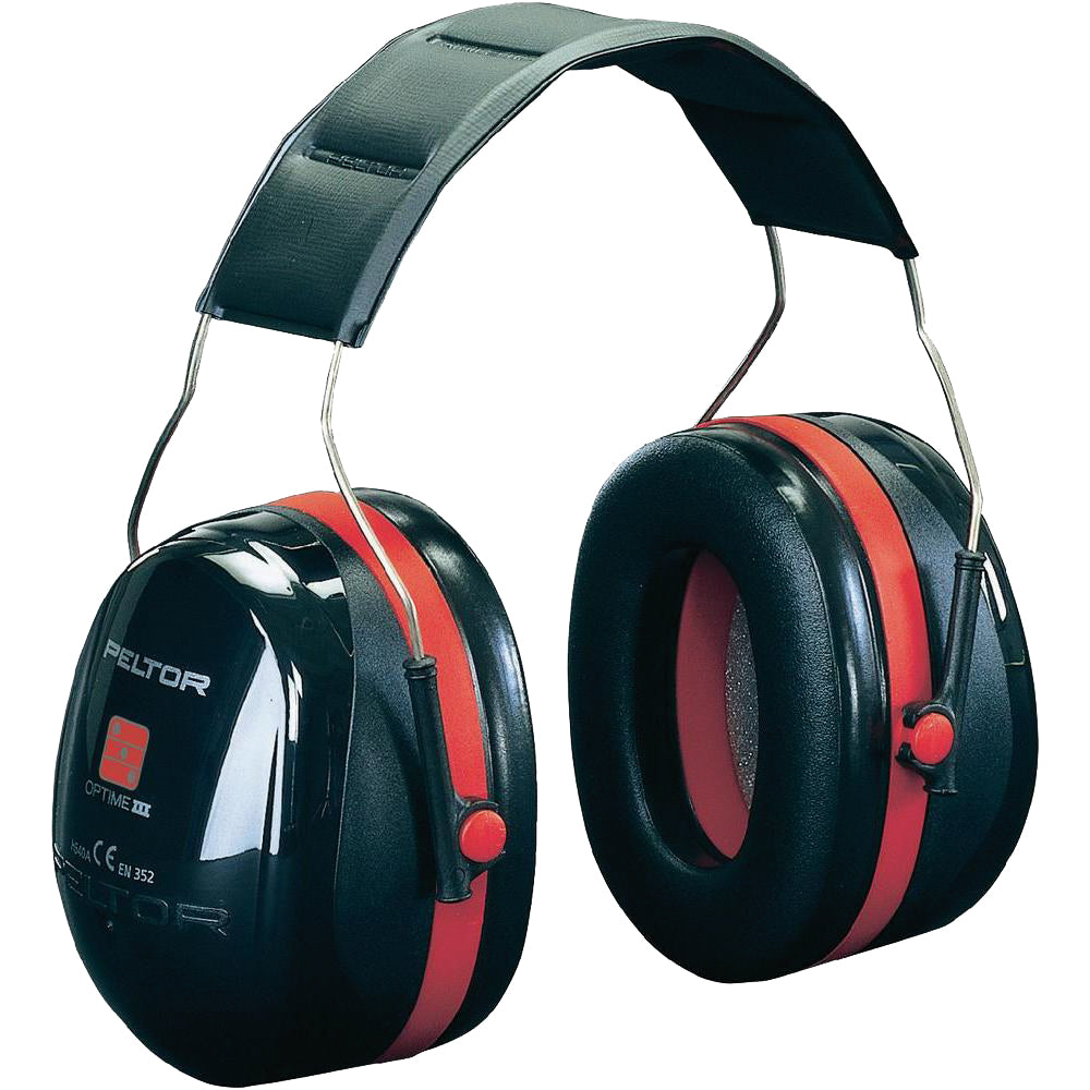 H540A-411-SV - Casque 3M™ PELTOR™ Optime™ III Rouge/Noir - SNR 35 dB