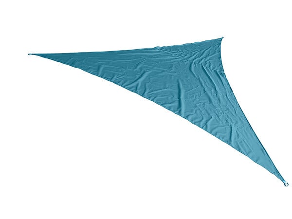 Voile d'ombrage triangulaire - Polyester - Bleu - 180g/m2 - 3,6m