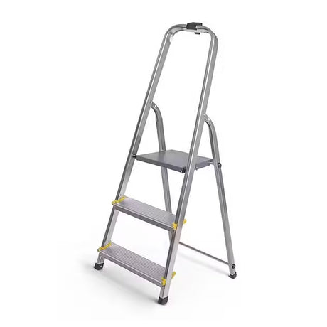 Escabeau antidérapant aluminium pliable - hauteur  54cm DRABEST - ESCA54