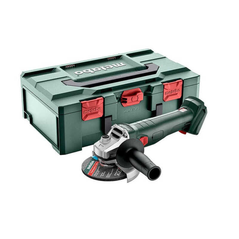 Meuleuse METABO Ø125 mm 18V W 18 L 9-125  Pick+Mix coffret metaBOX