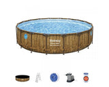 BESTWAY - Piscine tubulaire Power Steel - Ronde - D549xH122cm