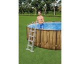 BESTWAY - Piscine tubulaire Power Steel - Ronde - D549xH122cm