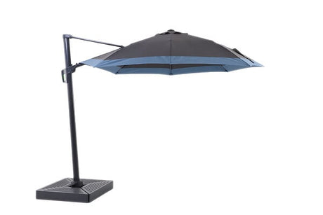 Parasol excentré - Bicolor Bleu