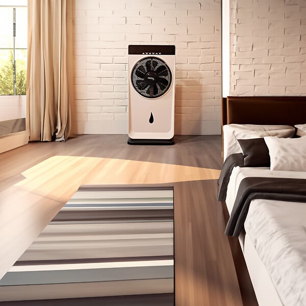 Ventilateur brumisateur répulsif anti-moustiques - D30cm - 100W
