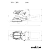 Ponceuse multifonction SM 18 LTX BL Metabo 602089840 (machine nue) metaBOX