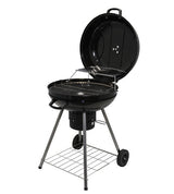 Barbecue Charbon sur Chariot Bicook – Grande Grille – Réglable en Hauteur – Idéal 8 Personnes