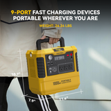 Station d'energie - TOGO POWER - Technologie batterie LiFEPO4 - ADVANCE1000LFP - Sortie max AC 2000W