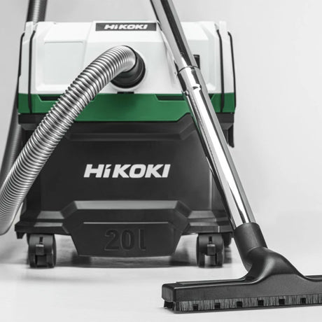 Aspirateur 1200W - HIKOKI - RP200YLWAZ - 4,2m3/min Cuve 20L poussière/eau  classe L