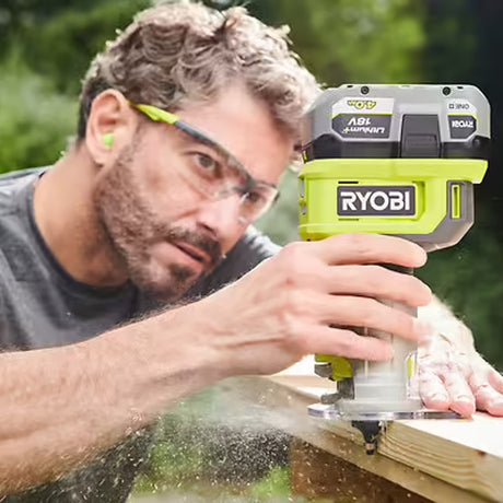 Affleureuse à bois RYOBI RTR18-0 18V 30 000 tr/min