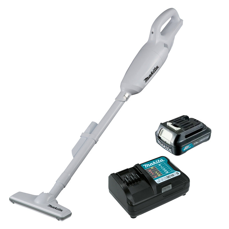 Aspirateur balai  CXT ® MAKITA CL106FDWYW - 12V Li-Ion - 1,5 Ah - 31 mbar - 1 batterie + chargeur