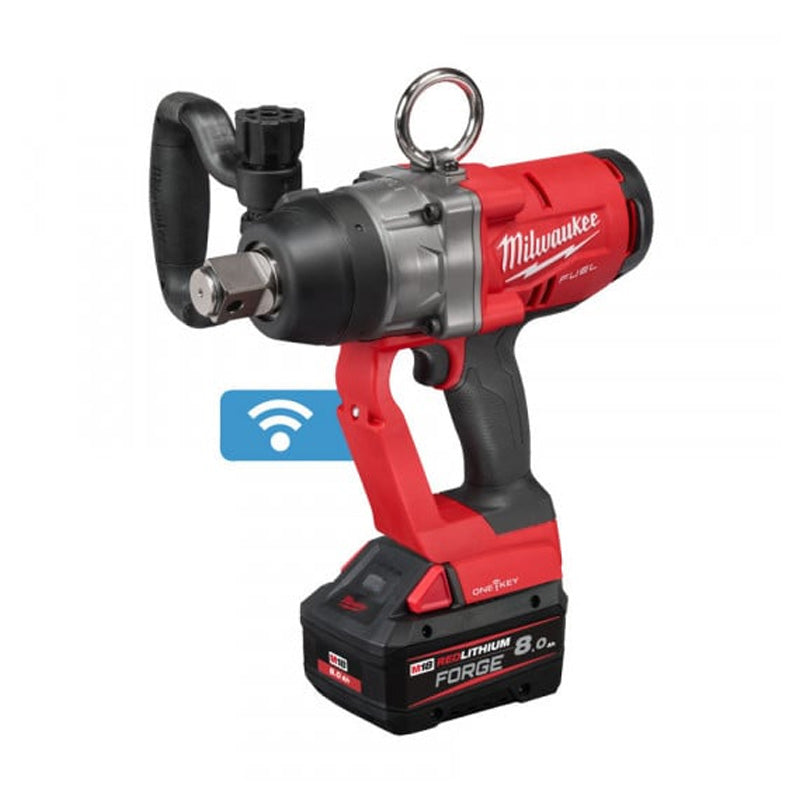 Boulonneuse à chocs MILWAUKEE M18 ONEFHIWF1-802X avec 2 batteries Forge 8Ah et chargeur M12-18 FC