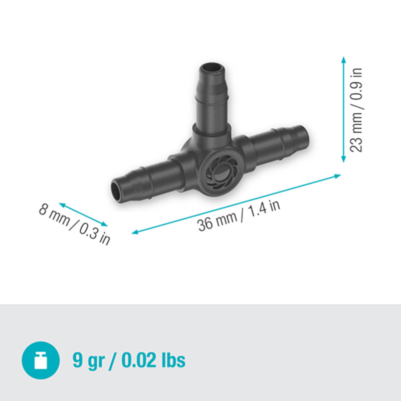 Boîte de 10 dérivations en T 4,6 mm GARDENA 13211-20