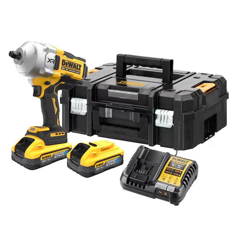 Boulonneuse à chocs ½” 1632 Nm 18V DEWALT DCF961H2T-QW Brushless avec coffret et 2 batteries 5,0 Ah POWERSTACK