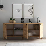 Buffet Bernard en bois embouti revêtu de mélamine avec finition