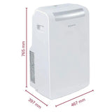 Climatiseur mobile 4 en 1 - ARISTON - Mobis 10 Pro - 10000 BTU/2,9kW - Refroidissement Déshumidificateur Ventilateur Mode nuit - Classe A+