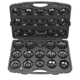 Coffret de cloches pour filtre à huile 3/8'' + 1/2'', 30 pcs  - KS TOOLS - 150.9350