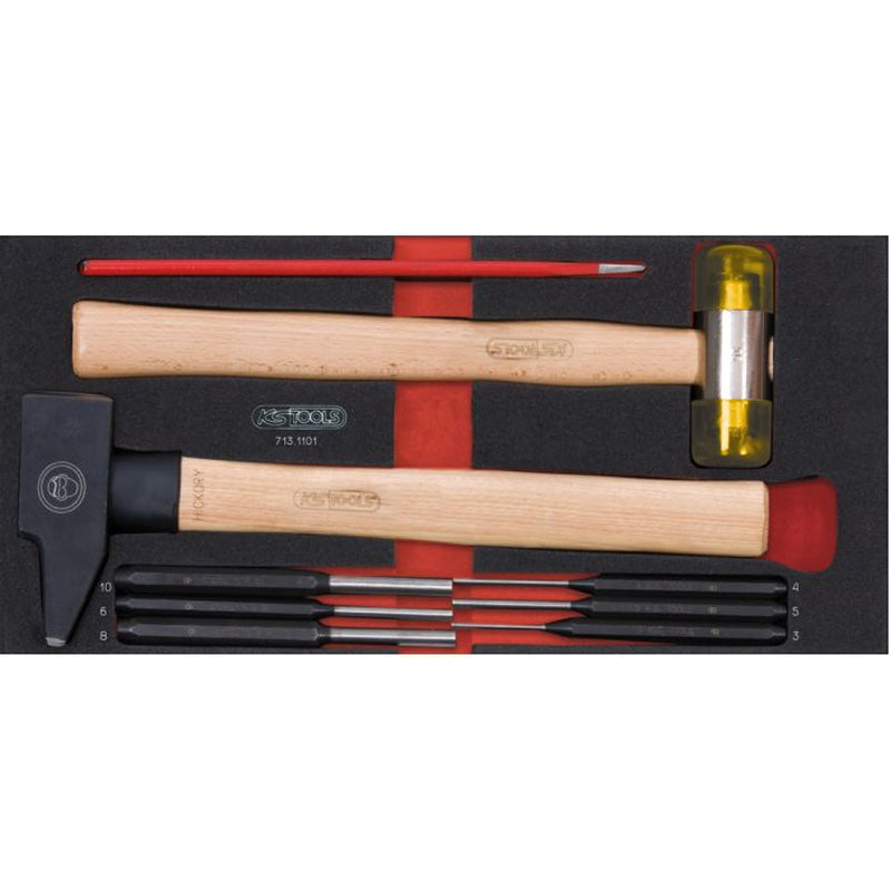 Composition d'outils 6 tiroirs pour servante, 455 pièces  - KS TOOLS - 714.0452