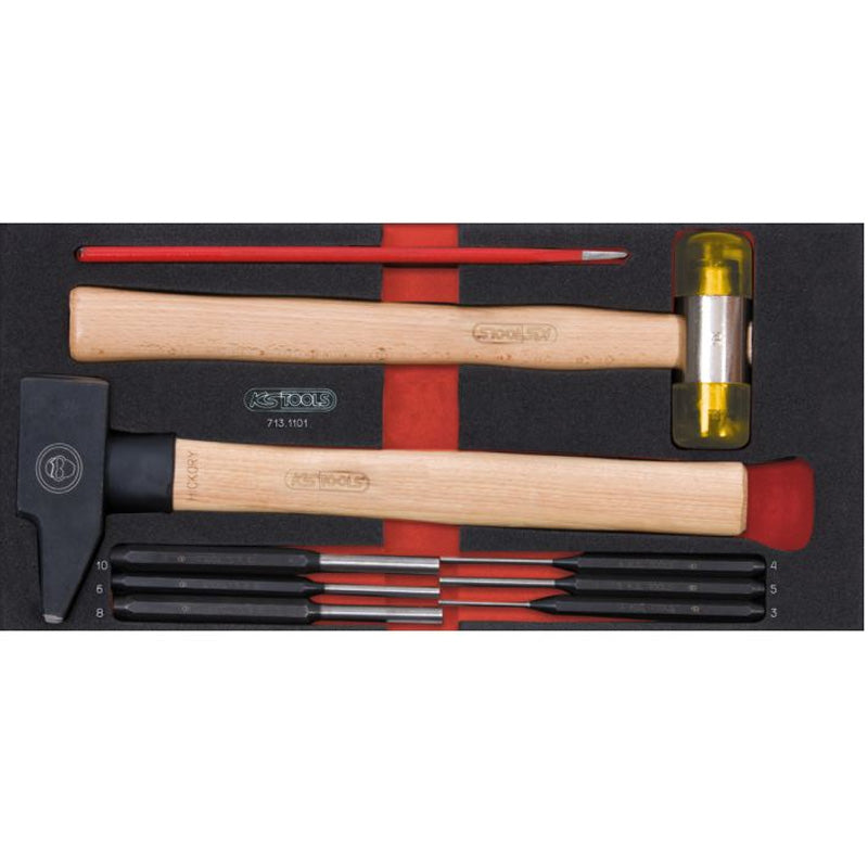 Composition d'outils 5 tiroirs pour servante, 187 pièces  - KS TOOLS - 714.0187