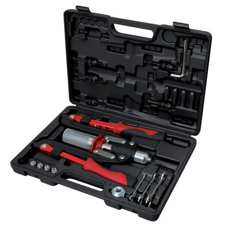 Coffret de pince à rivets et écrous aveugles (insert) - 2 bras pliants  - KS TOOLS - 150.9630