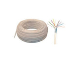 Câble téléphonique-ADSL de 25m 4 paires de type 298 ivoire.