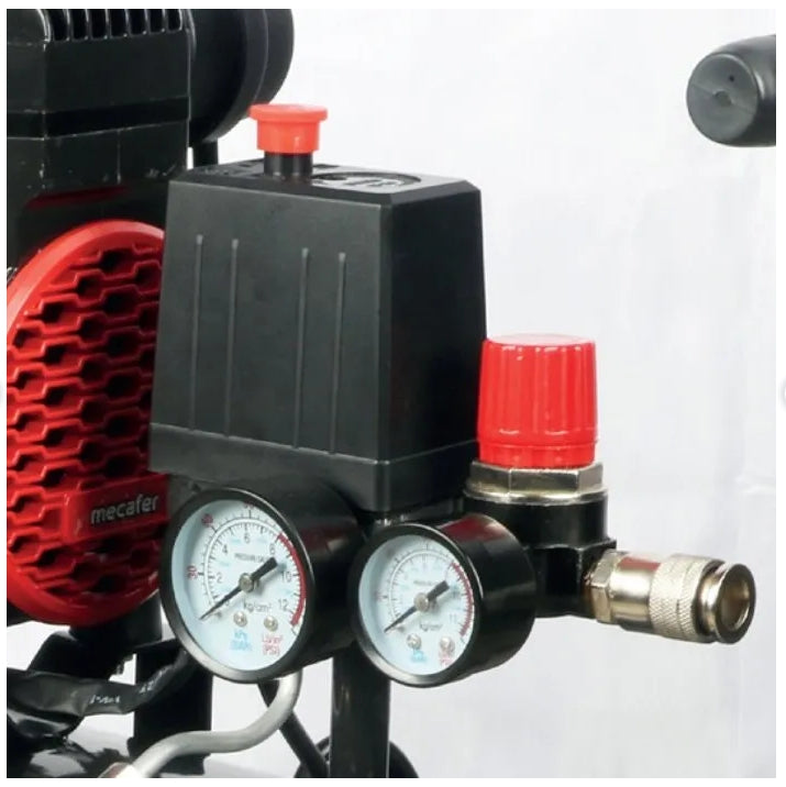 COMPRESSEUR DEBRUITE 24L 1,5HP POWER SILENT - MECAFER - 425623