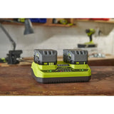 Chargeur rapide 2 ports RYOBI RC18240 18 V ONE+™ 2 A / 4 A