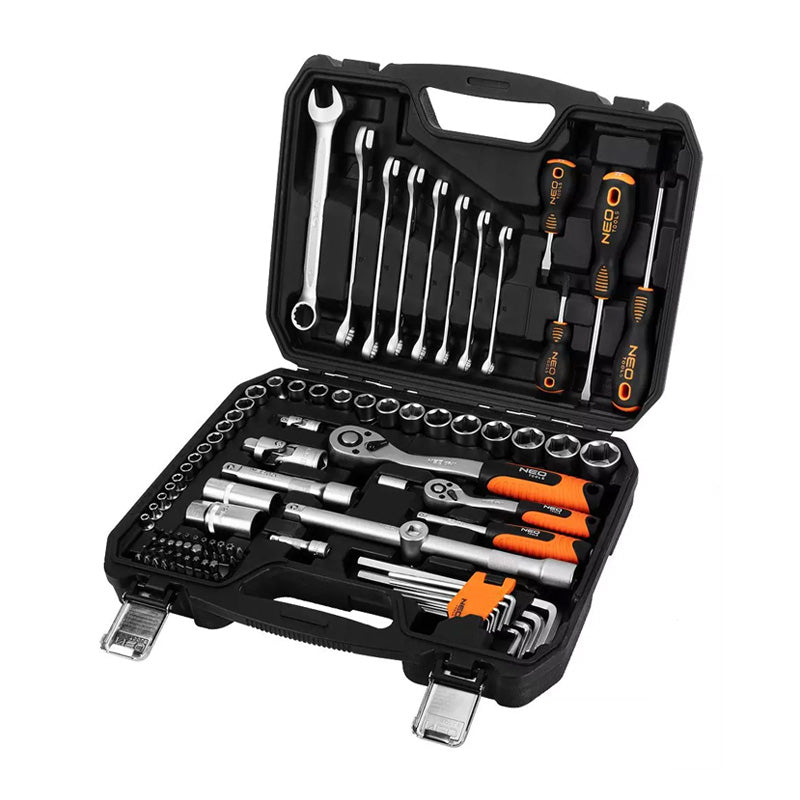 Coffret ensemble d'outils 100 pièces 1/2", 1/4" NEO TOOLS - 10-206