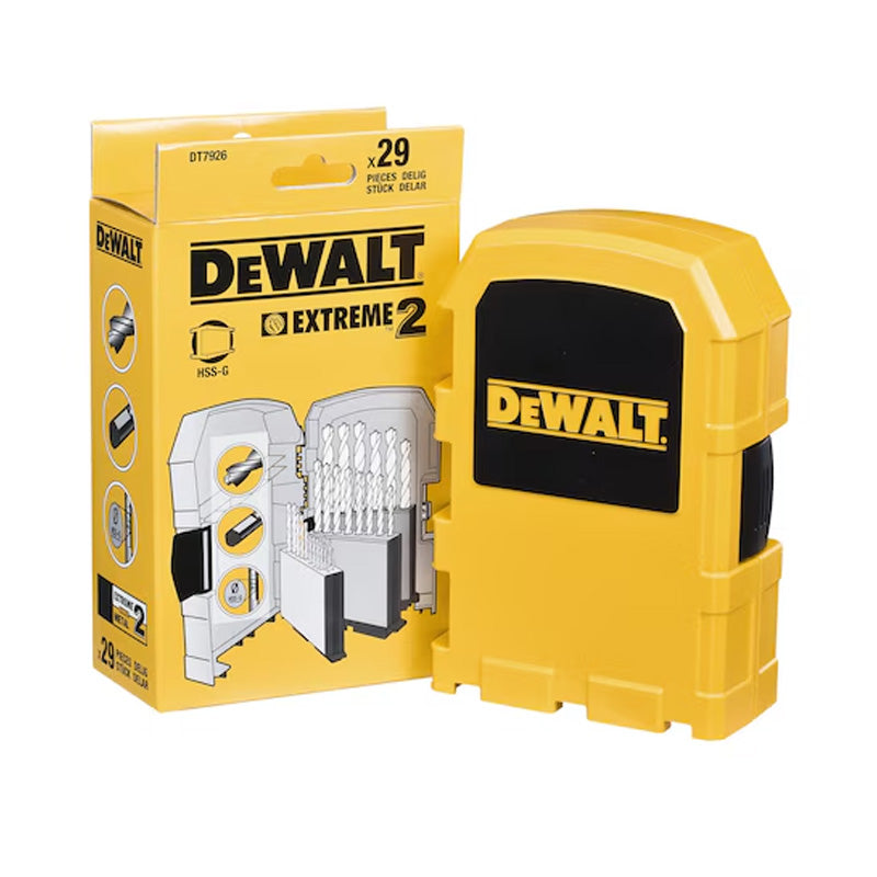 Coffret plastique de 29 forets métal HSS-G Extreme DEWALT DT7926-XJ