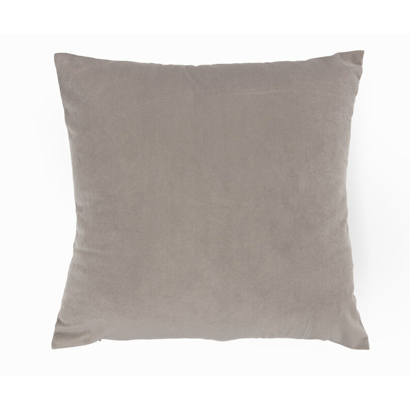 Coussin velours 45x45cm taupe