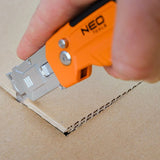 Couteau à lame trapézoïdale avec grattoir - NEO TOOLS - 63-708