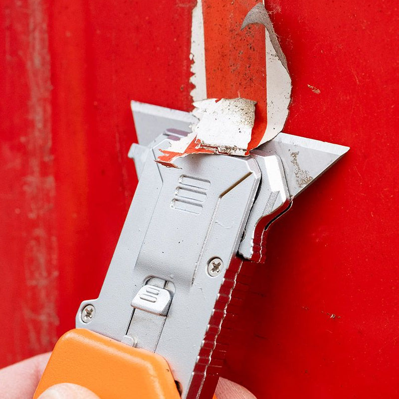 Couteau à lame trapézoïdale avec grattoir - NEO TOOLS - 63-708