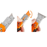 Couteau à lame trapézoïdale avec grattoir - NEO TOOLS - 63-708