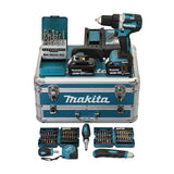 Perceuse visseuse MAKITA DDF484RTX6 18 V - 5 Ah - Ø 13 mm + Coffret 96 accessoires + 2 batteries LXT® 18V - 5Ah