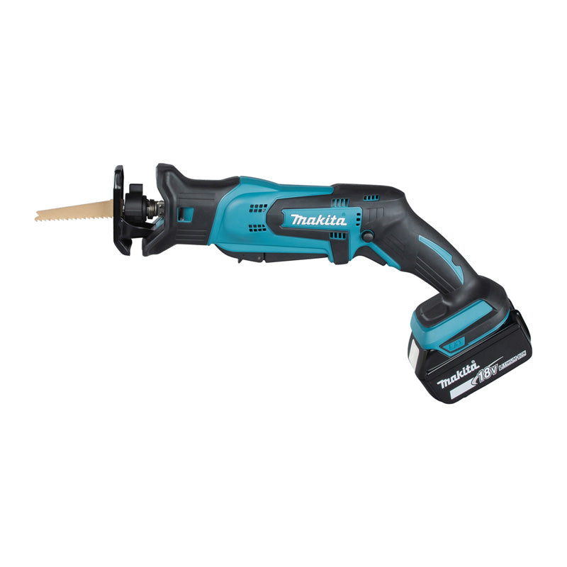 Scie récipro LXT MAKITA DJR183RYJ 18 V + 2 batteries 1,5Ah + chargeur en Makpac