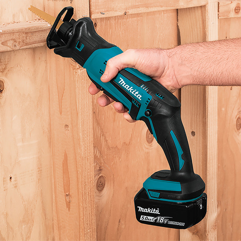 Scie récipro LXT MAKITA DJR183RYJ 18 V + 2 batteries 1,5Ah + chargeur en Makpac