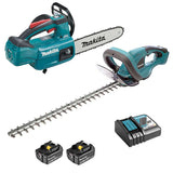 DLXRT02 MAKITA 2 outils Jardin 18V LXT (DUC254Z + DUH523Z + 2 x 5Ah + DC18RC)