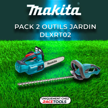 DLXRT02 MAKITA 2 outils Jardin 18V LXT (DUC254Z + DUH523Z + 2 x 5Ah + DC18RC)