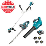 DLXRT04 MAKITA 3 outils Jardin 18V LXT (DUR368AZ + DUH523Z + DUB184Z + 4 x 5Ah + DC18RC)