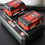 Double chargeur rapide 18V 8A pour batteries 515.4702F et 515.4705F - KS TOOLS - 515.4706F