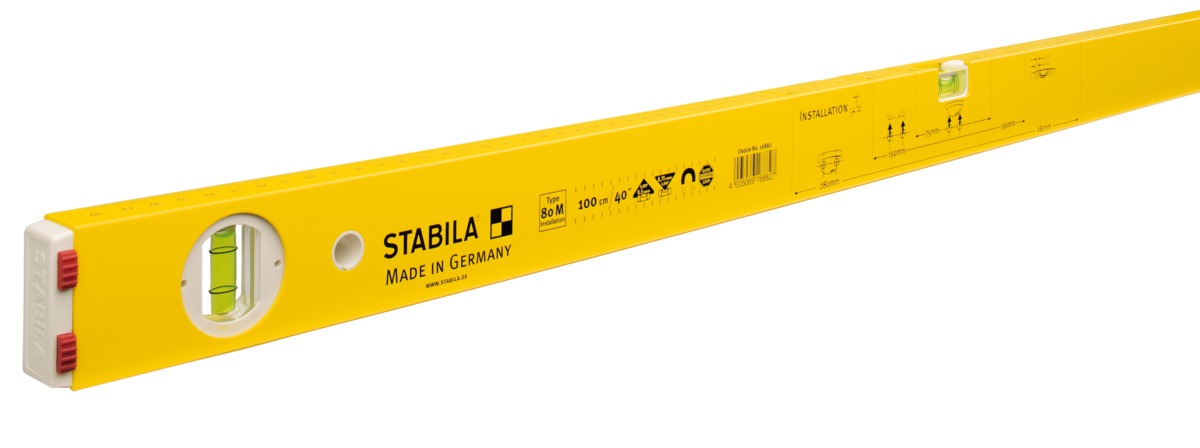 Niveaux à bulle Type 80 M Installation, 60 cm STABILA 16881