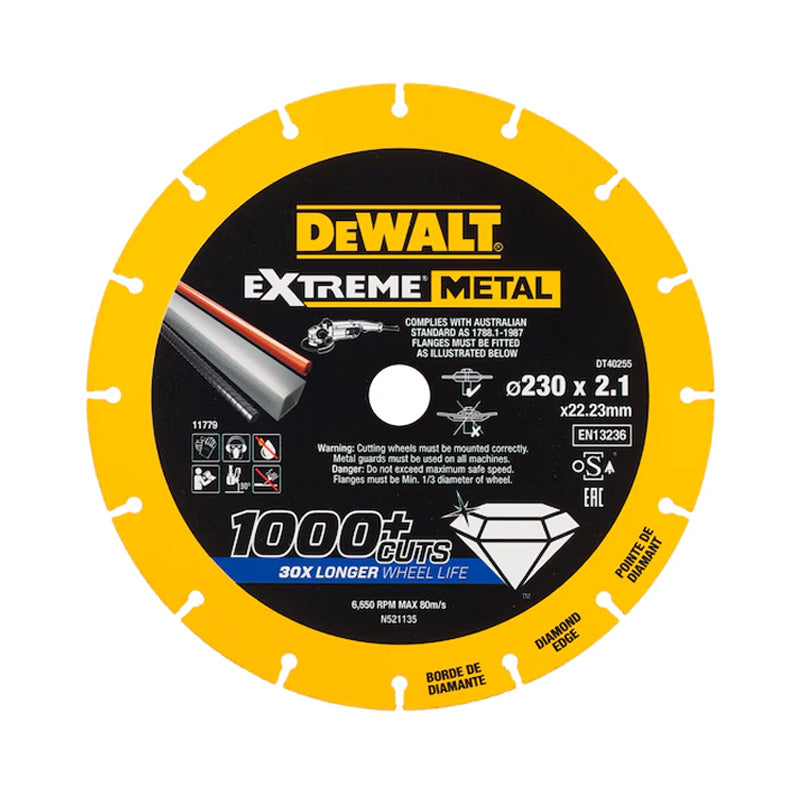 Disque à tronçonner DEWALT EXTREME METAL