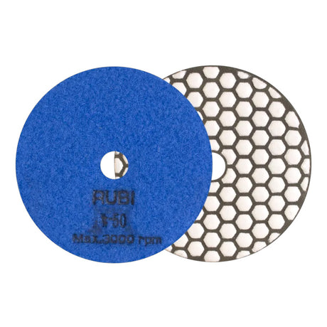 Disque diamant polissage et poncage a sec ø100 mm gr. 3000 - RUBI - 62976