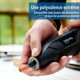 Outil Rotatif Multifonction Sans-fil connecté 12V DREMEL 8260 avec 5 accessoires, 1 batterie 3Ah, 5 000 à 30 000 tr/min