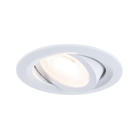 x10 Encastré Calla LED orientable 30° - Paulmann - D90mm - 5,2W - 598lm - 4000K - grad - 230V - BBC/IP65 - Lot de 10
