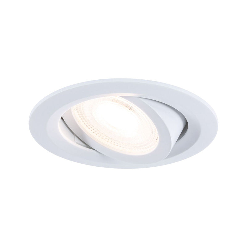 x10 Encastré Calla LED orientable 30° - Paulmann - D.90mm - 6W - 680lm - 4000K - 230V - BBC/IP65 - Lot de 10