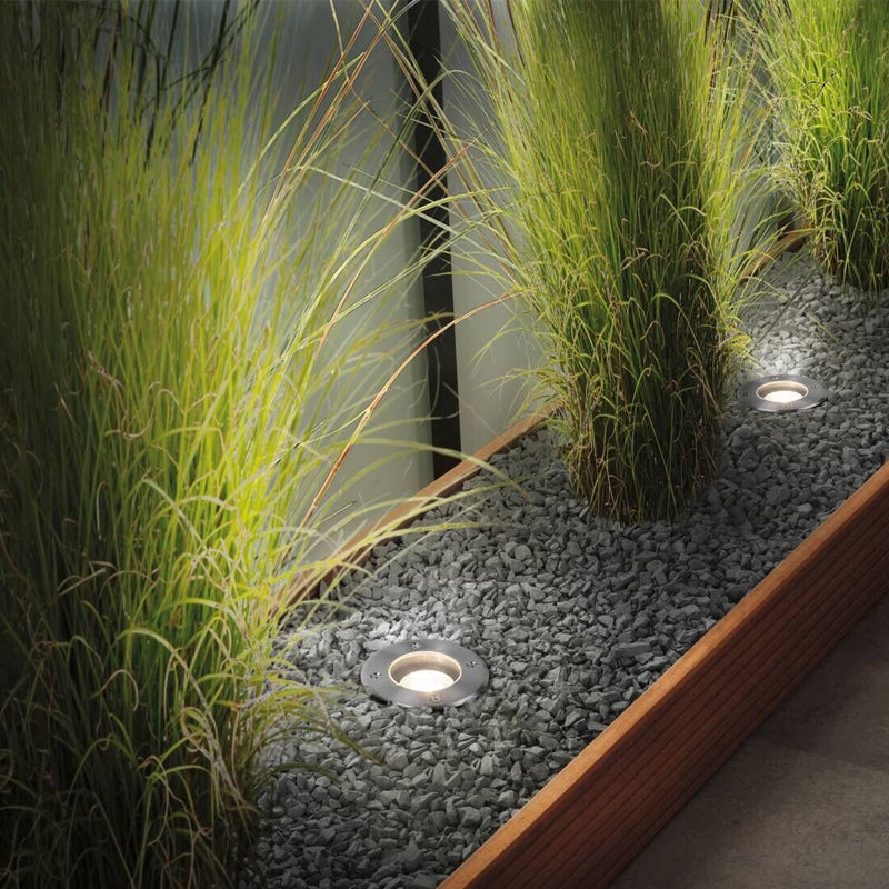 Encastré de sol Floor Extérieur - Paulmann - 94390 - 230V - D.105mm - max.10W - GU10 - gradable - IP65 - Acier