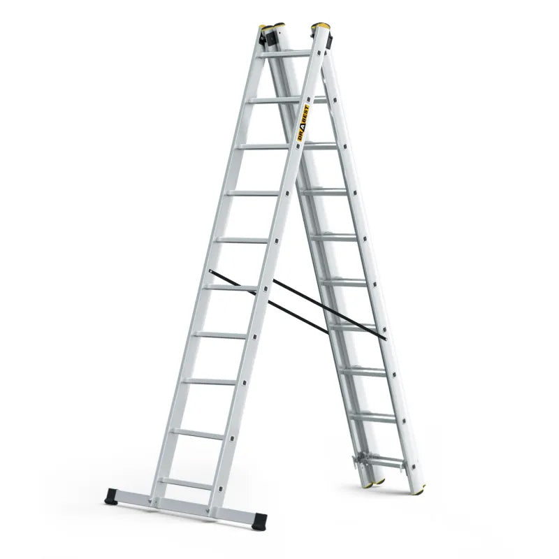Echelle 3 éléments en aluminium 5,39m - DRABEST - ECHE539